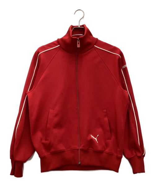 PUMA（プーマ）PUMA (プーマ) トラックジャケット 80s 緑タグ レッド サイズ:SIZE Lの古着・服飾アイテム