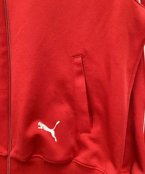 PUMA（プーマ）PUMA (プーマ) トラックジャケット 80s 緑タグ レッド サイズ:SIZE Lの古着・服飾アイテム