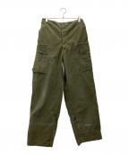 A.M.SEYNAEVEエー エム セイナーブ）の古着「ダブルフェイスカーゴパンツ ミリタリーパンツ オランダ軍 50S」｜オリーブ
