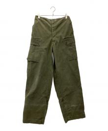 A.M.SEYNAEVE（エー エム セイナーブ）の古着「ダブルフェイスカーゴパンツ ミリタリーパンツ オランダ軍 50S」｜オリーブ