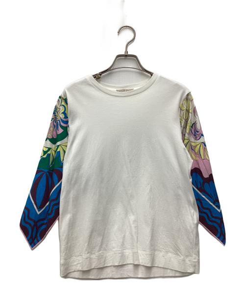 Emilio Pucci（エミリオ プッチ）Emilio Pucci (エミリオ プッチ) 半袖Tシャツ ホワイト サイズ:SIZE Sの古着・服飾アイテム