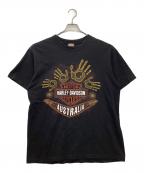 HARLEY-DAVIDSONハーレーダビッドソン）の古着「半袖Tシャツ オーストラリア 推定 90s～」｜ブラック