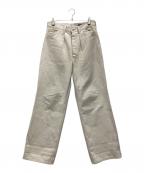 MHLエムエイチエル）の古着「ワークパンツ」｜アイボリー