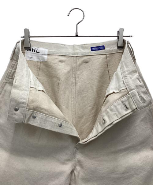 MHL（エムエイチエル）MHL (エムエイチエル) ワークパンツ アイボリー サイズ:SIZE 73.5cm (W29)の古着・服飾アイテム