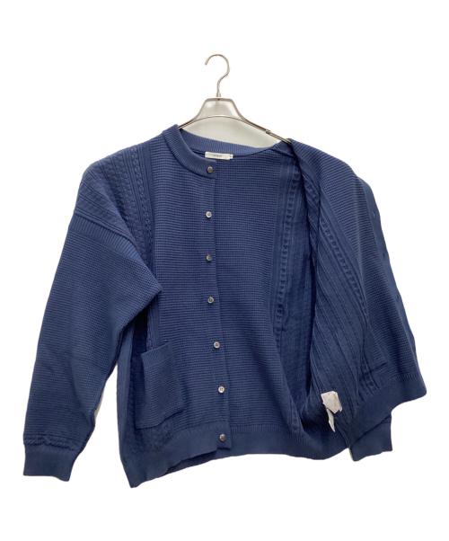 yashiki（ヤシキ）YASHIKI (ヤシキ) 厚手カーディガン スカイブルー サイズ:SIZE 3の古着・服飾アイテム