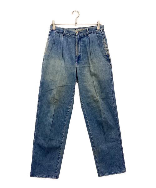 POLO RALPH LAUREN（ポロ・ラルフローレン）POLO RALPH LAUREN (ポロ・ラルフローレン) デニムスラックス 90's スカイブルー サイズ:SIZE 29の古着・服飾アイテム