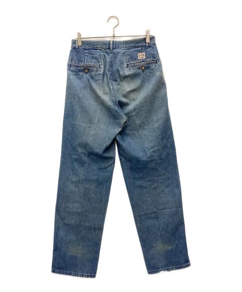 POLO RALPH LAUREN（ポロ・ラルフローレン）POLO RALPH LAUREN (ポロ・ラルフローレン) デニムスラックス 90's スカイブルー サイズ:SIZE 29の古着・服飾アイテム