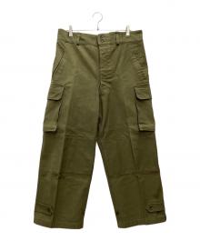 MILITARY（ミリタリー）の古着「M-47 推定前期50s ミリタリーパンツ ボタンフライ・スラッシュポケット・比翼使用」｜オリーブ