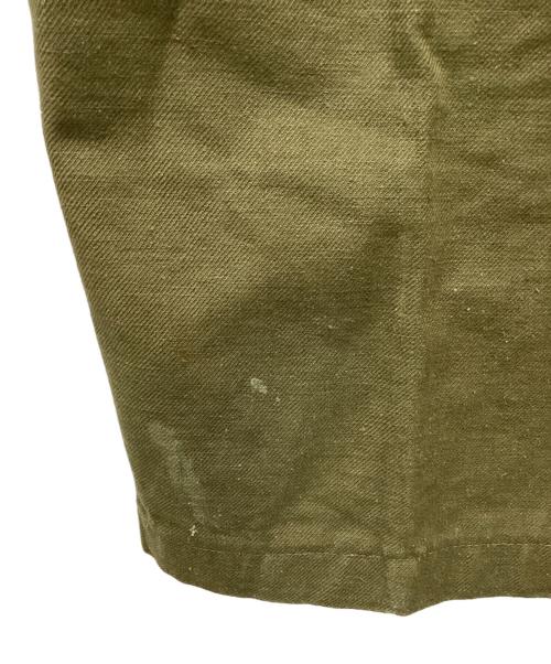 MILITARY（ミリタリー）MILITARY (ミリタリー) M-47 推定前期50s ミリタリーパンツ ボタンフライ・スラッシュポケット・比翼使用 オリーブ サイズ:SIZE 不明の古着・服飾アイテム