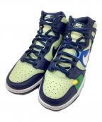 NIKEナイキ）の古着「W NIKE DUNK HIGH LX」｜グリーン×ネイビー