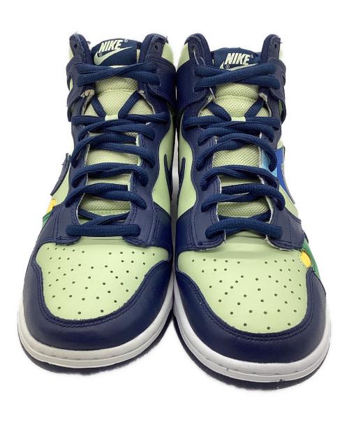 NIKE（ナイキ）NIKE (ナイキ) W NIKE DUNK HIGH LX グリーン×ネイビー サイズ:SIZE26.5cmの古着・服飾アイテム