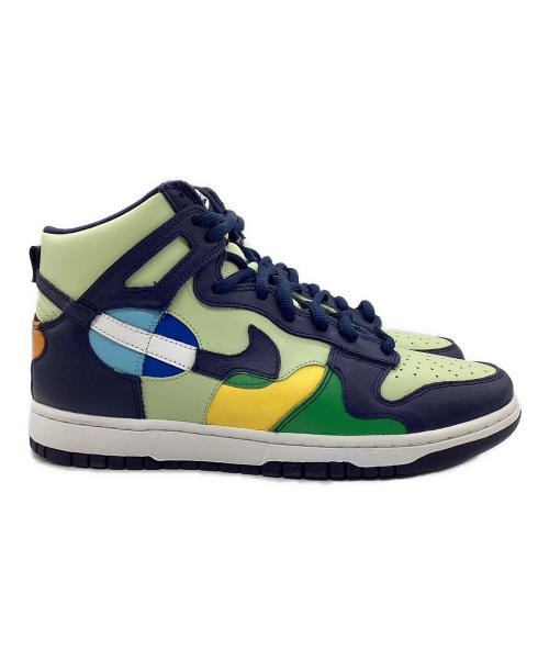 NIKE（ナイキ）NIKE (ナイキ) W NIKE DUNK HIGH LX グリーン×ネイビー サイズ:SIZE26.5cmの古着・服飾アイテム