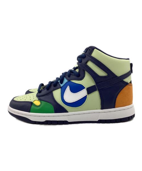 NIKE（ナイキ）NIKE (ナイキ) W NIKE DUNK HIGH LX グリーン×ネイビー サイズ:SIZE26.5cmの古着・服飾アイテム