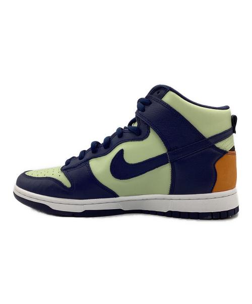 NIKE（ナイキ）NIKE (ナイキ) W NIKE DUNK HIGH LX グリーン×ネイビー サイズ:SIZE26.5cmの古着・服飾アイテム