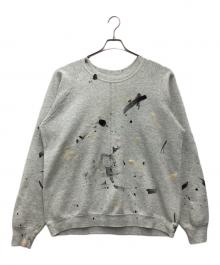 FRUIT OF THE LOOM（フルーツオブザルーム）の古着「スウェット 90s ペイント加工」｜グレー