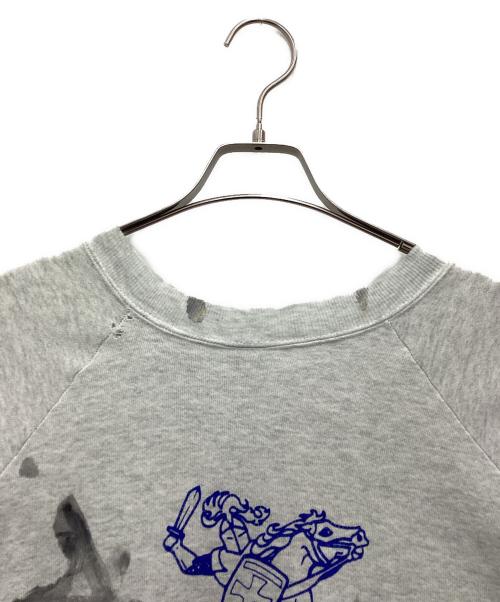 FRUIT OF THE LOOM（フルーツオブザルーム）FRUIT OF THE LOOM (フルーツオブザルーム) スウェット 90s ペイント加工 グレー サイズ:SIZE XXLの古着・服飾アイテム