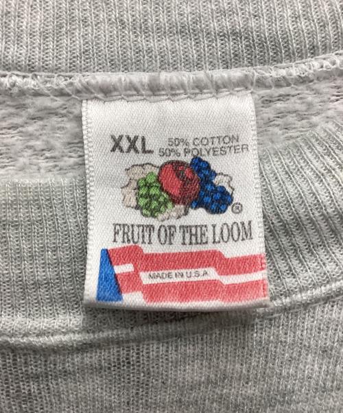 FRUIT OF THE LOOM（フルーツオブザルーム）FRUIT OF THE LOOM (フルーツオブザルーム) スウェット 90s ペイント加工 グレー サイズ:SIZE XXLの古着・服飾アイテム