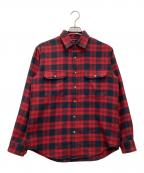 THE NORTH FACEザ ノース フェイス）の古着「長袖シャツ」｜レッド×ブラック