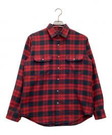 THE NORTH FACE（ザ ノース フェイス）の古着「長袖シャツ」｜レッド×ブラック