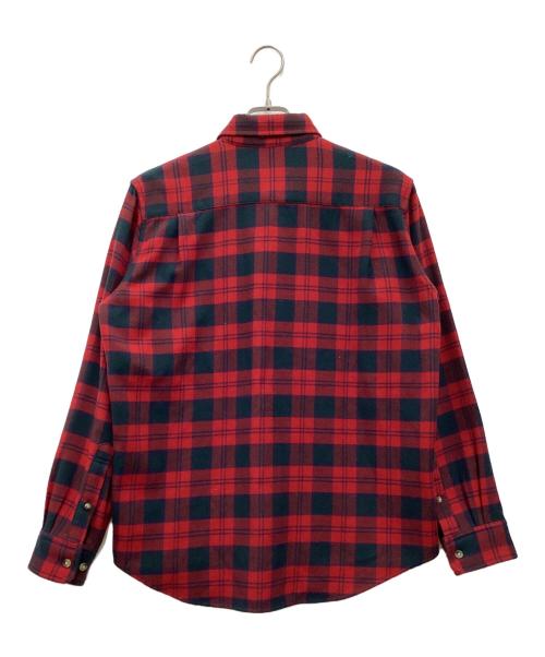 THE NORTH FACE（ザ ノース フェイス）THE NORTH FACE (ザ ノース フェイス) 長袖シャツ レッド×ブラック サイズ:SIZE Mの古着・服飾アイテム