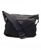 PRADAプラダ）の古着「ナイロンショルダーバッグ」｜ブラック
