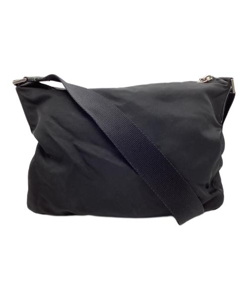 PRADA（プラダ）PRADA (プラダ) ナイロンショルダーバッグ ブラックの古着・服飾アイテム