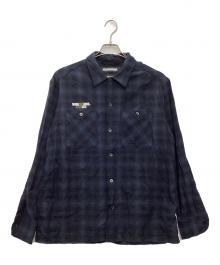 NEIGHBORHOOD×WIND AND SEA（ネイバーフッド×ウィンダンシー）の古着「長袖シャツ」｜ネイビー