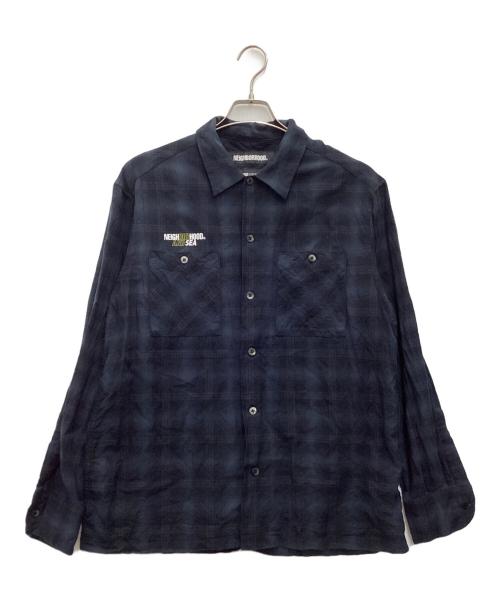NEIGHBORHOOD（ネイバーフッド）NEIGHBORHOOD (ネイバーフッド) WIND AND SEA (ウィンダンシー) 長袖シャツ ネイビー サイズ:SIZE Mの古着・服飾アイテム