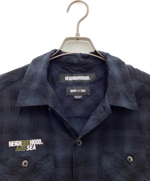 NEIGHBORHOOD（ネイバーフッド）NEIGHBORHOOD (ネイバーフッド) WIND AND SEA (ウィンダンシー) 長袖シャツ ネイビー サイズ:SIZE Mの古着・服飾アイテム
