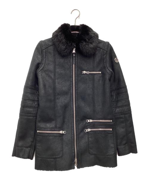 ARMANI JEANS（アルマーニジーンズ）ARMANI JEANS (アルマーニジーンズ) ボアブルゾン ブラック サイズ:SIZE 38の古着・服飾アイテム