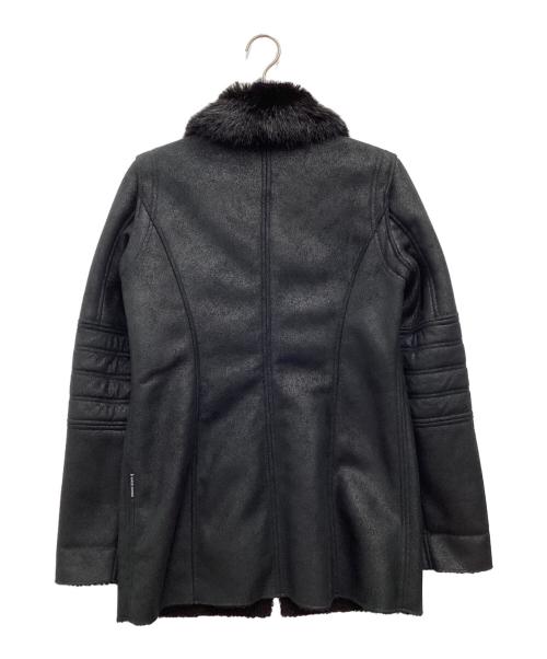 ARMANI JEANS（アルマーニジーンズ）ARMANI JEANS (アルマーニジーンズ) ボアブルゾン ブラック サイズ:SIZE 38の古着・服飾アイテム