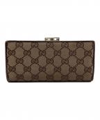 GUCCIグッチ）の古着「長財布」｜ブラウン