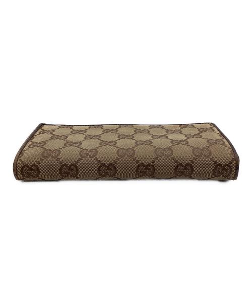 GUCCI（グッチ）GUCCI (グッチ) 長財布 ブラウンの古着・服飾アイテム