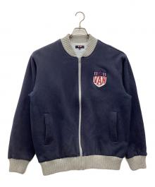 VAN（ヴァン）の古着「スタジャン」｜ネイビー×グレー