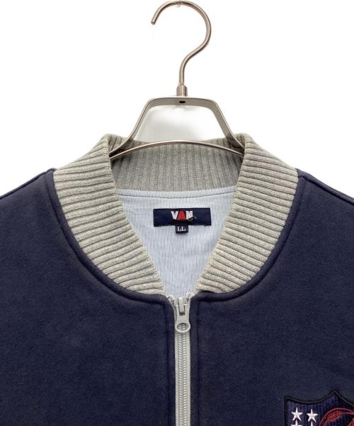 VAN（ヴァン）VAN (ヴァン) スタジャン ネイビー×グレー サイズ:SIZE LLの古着・服飾アイテム
