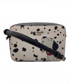 Kate Spade×DISNEYケイトスペード×ディズニー）の古着「ショルダーバッグ 101匹わんちゃん」｜ブラック×ホワイト