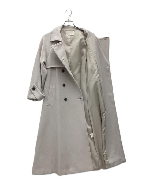 eimy istoire（エイミーイストワール）eimy istoire (エイミーイストワール) エアリーウールトレンチコート ベージュ サイズ:SIZE Sの古着・服飾アイテム
