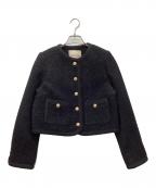 Apuweiser-richeアプワイザーリッシェ）の古着「ブレードショートツイードジャケット」｜ブラック