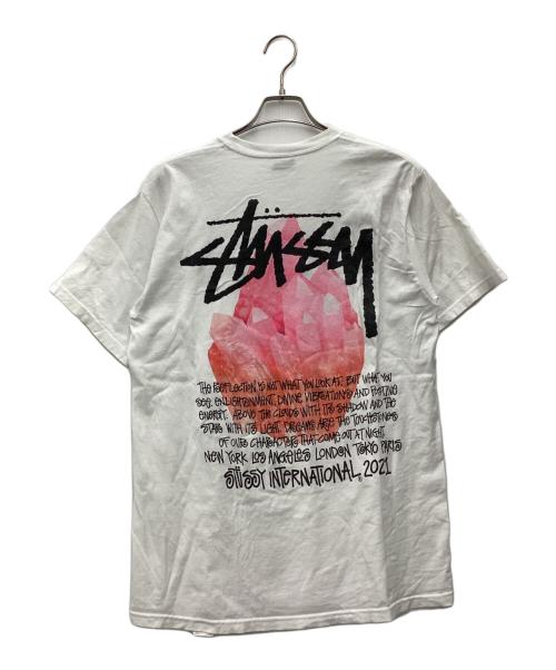 stussy（ステューシー）stussy (ステューシー) Reflection Tee 半袖カットソー ホワイト サイズ:SIZE Mの古着・服飾アイテム