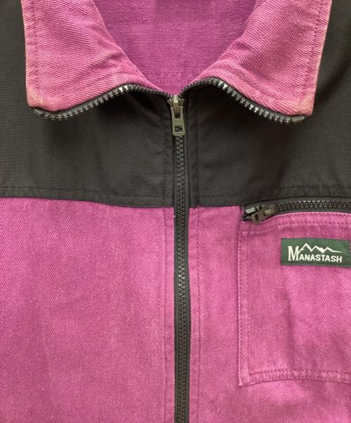 Manastash（マナスタッシュ）Manastash (マナスタッシュ) ワークジャケット パープル サイズ:SIZE Lの古着・服飾アイテム