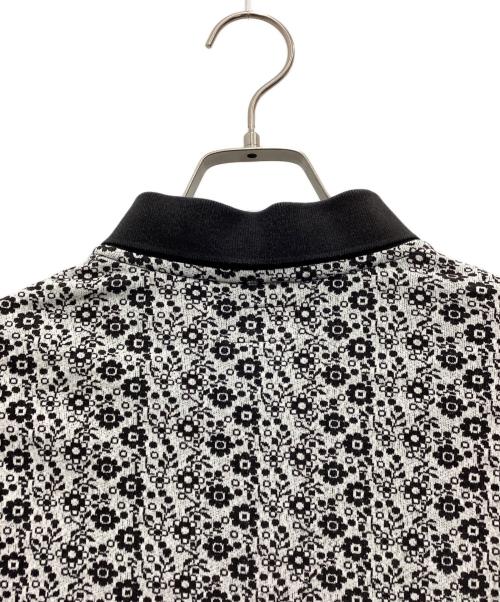 SUPREME（シュプリーム）Supreme (シュプリーム) Floral Jacquard Zip L/S ハーフジップスウェット 18FW ホワイト×ブラック サイズ:SIZE Lの古着・服飾アイテム