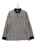 Supreme（シュプリーム）の古着「Floral Jacquard Zip L/S ハーフジップスウェット 18FW」｜ホワイト×ブラック