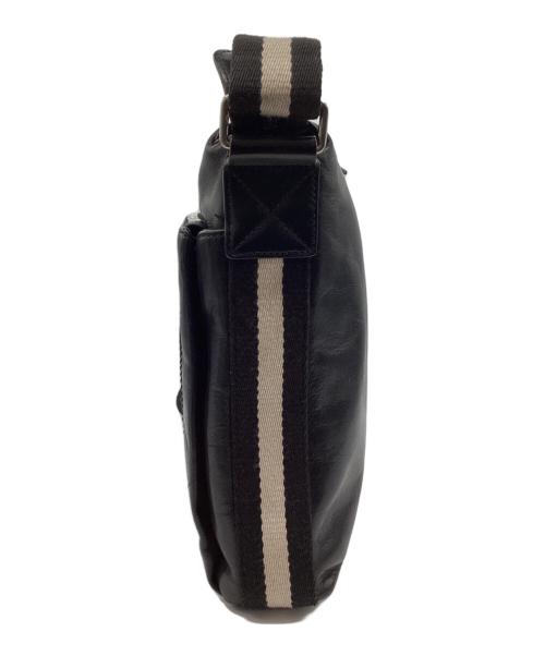 BALLY（バリー）BALLY (バリー) レザーショルダーバッグ ブラックの古着・服飾アイテム