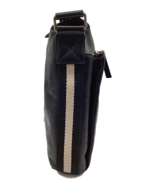 BALLY（バリー）BALLY (バリー) レザーショルダーバッグ ブラックの古着・服飾アイテム