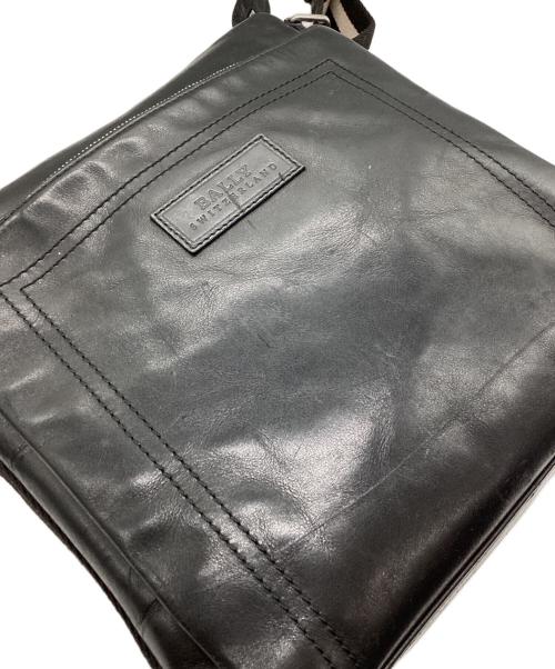 BALLY（バリー）BALLY (バリー) レザーショルダーバッグ ブラックの古着・服飾アイテム