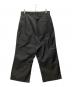 NESHU (-) straight tuck pants スラックス ブラック サイズ:SIZE L：8000円