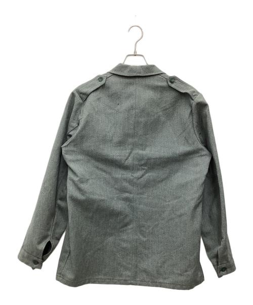 MILITARY（ミリタリー）MILITARY (ミリタリー) デニムジャケット グリーン×グレー サイズ:SIZE Lの古着・服飾アイテム