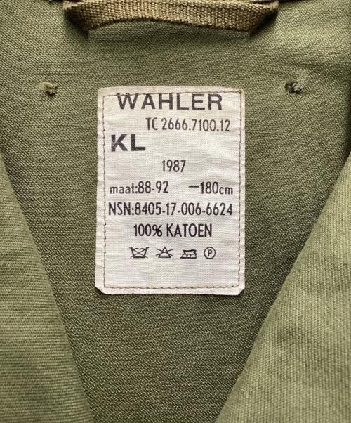 MILITARY（ミリタリー）MILITARY (ミリタリー) Wahler社 ミリタリージャケット 80s オランダ軍  オリーブ サイズ:SIZE XLの古着・服飾アイテム