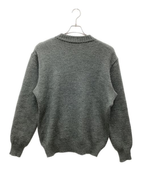 MILITARY（ミリタリー）MILITARY (ミリタリー) ハーフジップニット グリーン×グレー サイズ:SIZE Lの古着・服飾アイテム