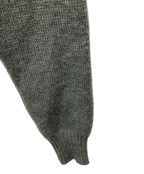 MILITARY（ミリタリー）MILITARY (ミリタリー) ハーフジップニット グリーン×グレー サイズ:SIZE Lの古着・服飾アイテム